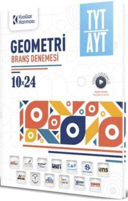 Krallar Karması TYT AYT Geometri 10 x 24 Branş Denemesi - Kolektif kitap kapağı