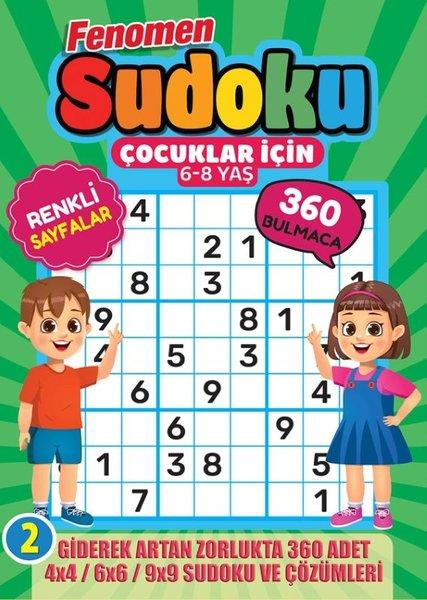 Fenomen Çocuklar İçin Sudoku 6 - 8 Yaş - 2 | Maxi Yayıncılık (İnce Kapak) - Resim 1