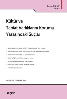 Kültür ve Tabiat Varlıklarını Koruma Yasasındaki Suçlar - Erhan GÜNAY kitap kapağı