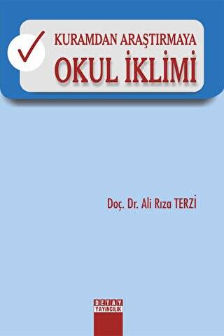 Kuramdan Araştırmaya Okul İklimi - Ali Rıza Terzi kitap kapağı