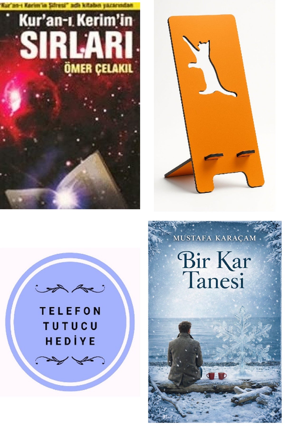 Kur'anı Kerimin Sırları - Ömer Çelakıl + Telefon Tutucu + Bir Kar Tanesi kitap kapağı