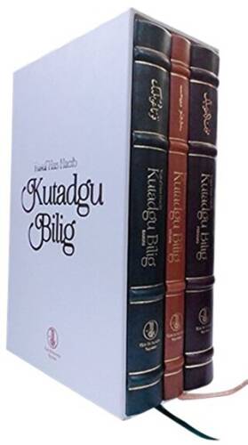 Kutadgu Bilig - (Viyana, Fergana, Kahire Nüshası) (Kutulu 3 Kitap Takım) - Yusuf Has Hacip kitap kapağı