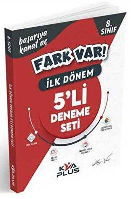KVA 8. Sınıf İlk Dönem Fark Var 5`li Deneme Seti - Kolektif kitap kapağı