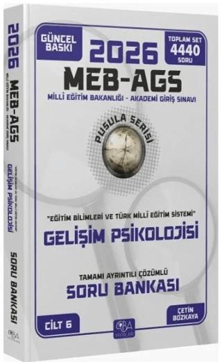 2026 MEB-AGS Eğitim Bilimleri Gelişim Psikolojisi Soru Bankası Çözümlü | CBA Akademi (Ciltsiz) - Resim 1