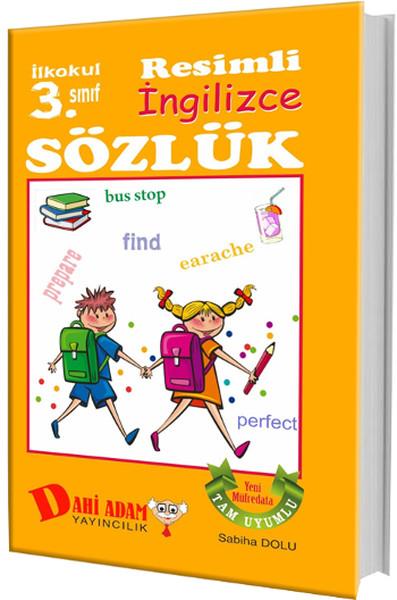 Dahi Adam 3. Sınıf Resimli İngilizce Sözlük | Dahi Adam Yayıncılık (İnce Kapak) - Resim 1