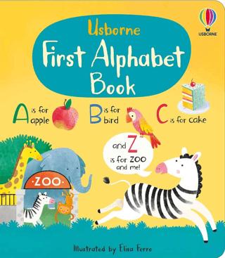 First Alphabet Book | Usborne (Ciltsiz) - Resim 1