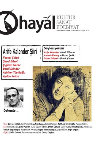 Hayal Kültür Sanat Edebiyat Dergisi Sayı: 71 | Hayal Yayınları (Ciltsiz) - Resim 1