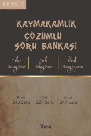 Public Kaymakamlık Çözümlü Soru Bankası | Temsil Kitap (Ciltsiz) - Resim 1