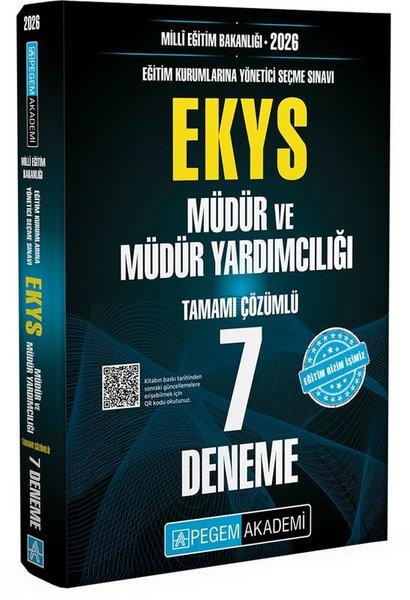 2026 Milli Eğitim Bakanlığı (EKYS) Müdür ve Müdür Yardımcılığı Tamamı Çözümlü 7 Deneme | Pegem Akademi Yayıncılık (İnce Kapak) - Resim 1