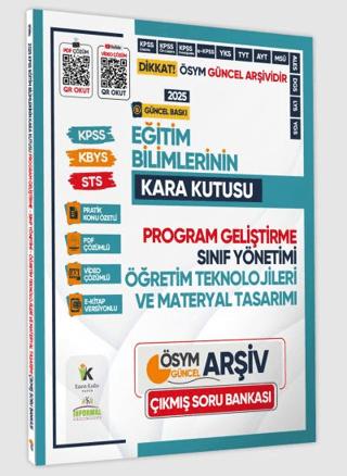 2025 Eğitim Bilimlerinin Kara Kutusu Program Geliştirme-Sınıf-Materyal Konu Ö. Çözümlü Soru Bankası