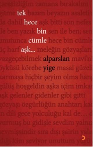 Tek Hece Bin Cümle Aşk... | Cinius Yayınları (Ciltsiz) - Resim 1