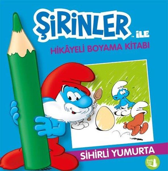 Sihirli Yumurta - Şirinler İle Hikayeli Boyama Kitabı | Büyülü Fener (İnce Kapak) - Resim 1