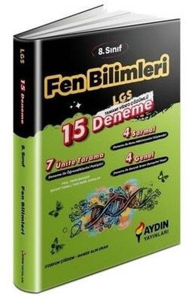 LGS 8. Sınıf Fen Bilimleri 15 Deneme - Kolektif kitap kapağı