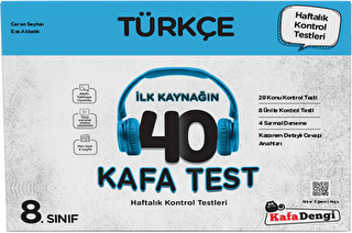 8. Sınıf Türkçe İlk Kaynağın 40 Kafa Test - Kolektif kitap kapağı