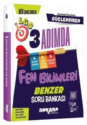 Ankara 2025 8. Sınıf Fen Bilimleri Güçlendiren 3 Adımda Benzer Soru Bankası - Alper Sezer kitap kapağı