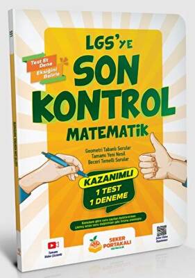 Şeker Portakalı Yayıncılık LGS`ye Son Kontrol Matematik - Kolektif kitap kapağı