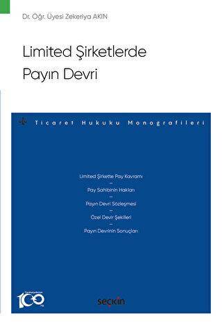 Limited Şirketlerde Payın Devri - Zekeriya Akın kitap kapağı