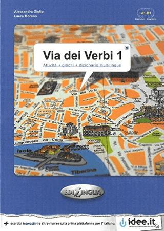 Via dei Verbi 1 A1-B1 (Attivita + giochi + dizionario multilingue) | Edilingua (Ciltsiz) - Resim 1