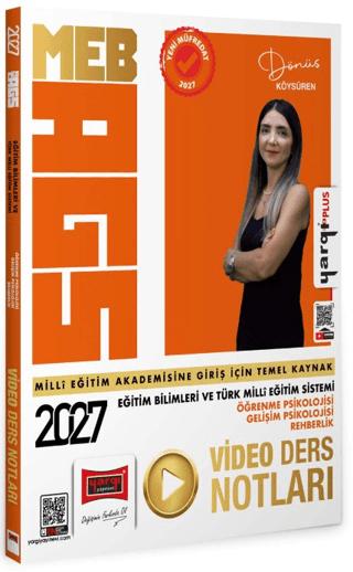 2027 MEB AGS Eğitim Bilimleri ve Türk Milli Eğitim Sistemi Video Ders Notları | Yargı Yayınevi (Ciltsiz) - Resim 1