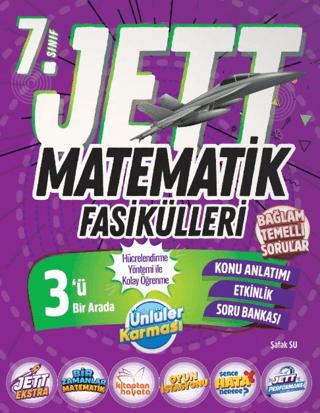 7. Sınıf Jett Matematik Fasikülleri | Ünlüler Karması (Ciltsiz) - Resim 1