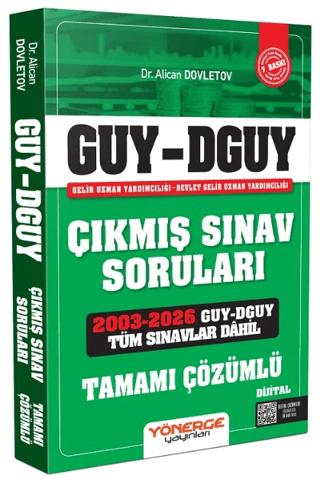 2027 GUY DGUY Gelir Uzman Yardımcılığı Çıkmış Sınav Soruları | Yönerge Yayınları (Ciltsiz) - Resim 1