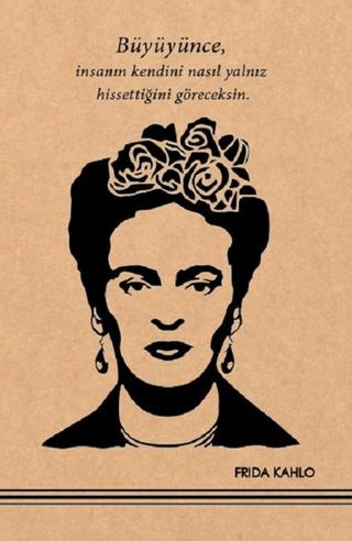 Frida Kahlo 1 Kraft Defter | Aylak Adam Kültür Sanat Yayıncılık - Resim 1
