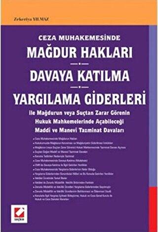 Mağdur Hakları Davaya Katılma Yargılama Giderleri - Zekeriya Yılmaz kitap kapağı