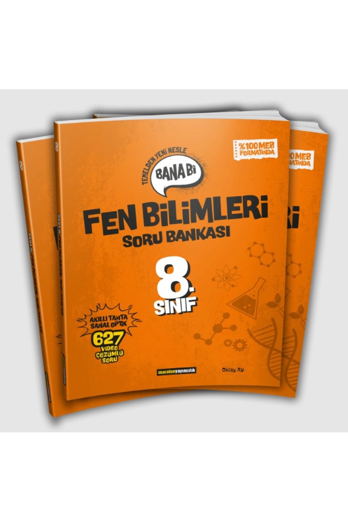 Maraton Yayıncılık 8. Sınıf Bana Bi Fen Bilimleri Soru Bankası - Oktay Ay kitap kapağı