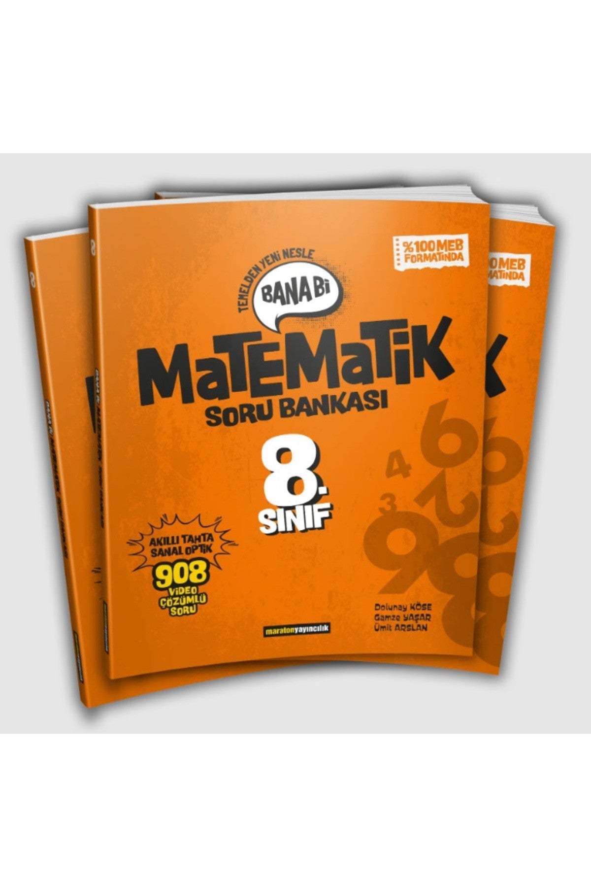 Maraton Yayıncılık 8. Sınıf Bana Bi Matematik Soru Bankası - Dolunay Köse kitap kapağı