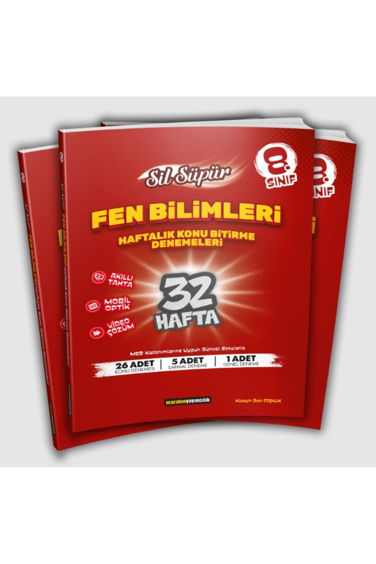 Maraton Yayıncılık 8. Sınıf Sil Süpür Fen Bilimleri Konu Bitirme Denemeleri kitap kapağı