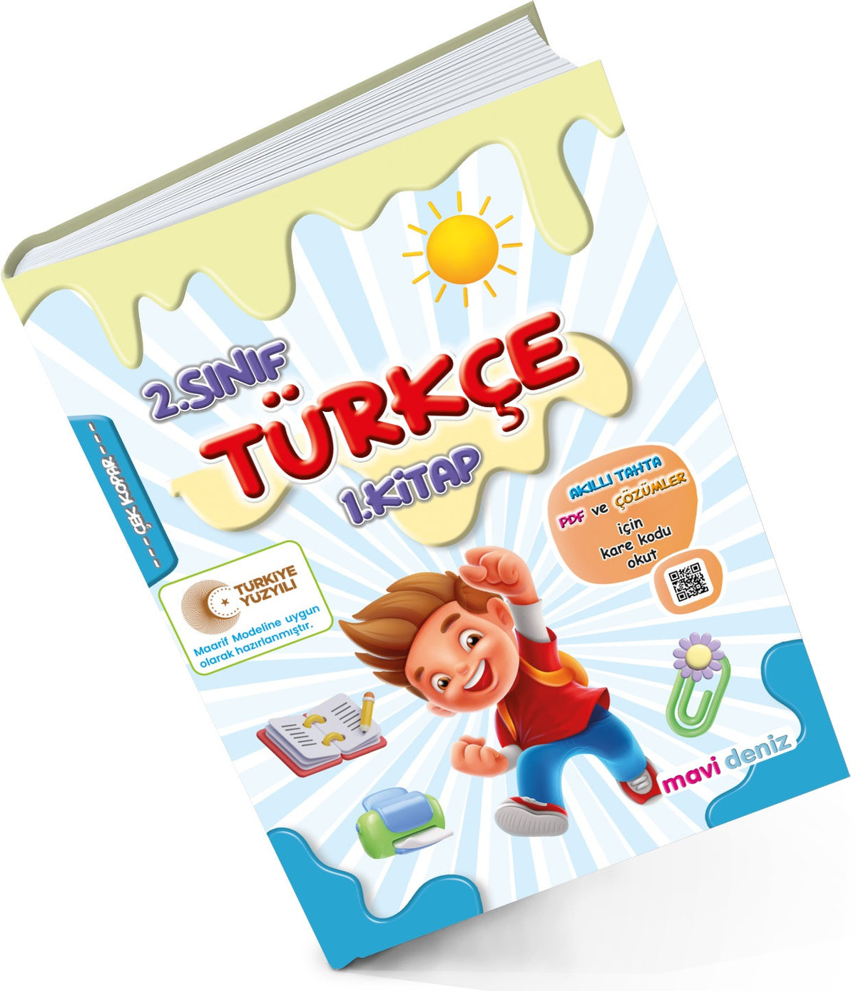 Mavi Deniz 2026 2. Sınıf Türkçe 1. Kitap Güncel Müfredat kitap kapağı