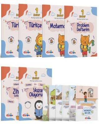 Mavi Önlük 1. Sınıf Etkinlik Seti İkinci Dönem 12 Kitap - Kolektif kitap kapağı