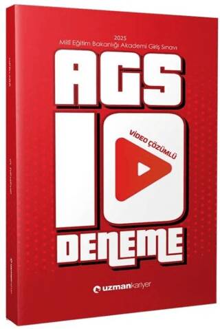 Uzman Kariyer Yayınları MEB-AGS 10 Deneme Çözümlü - Kolektif kitap kapağı