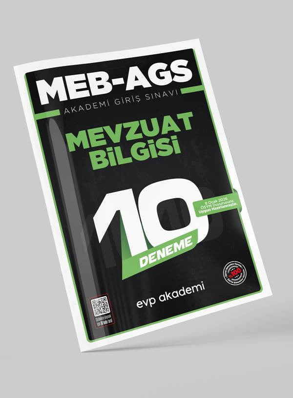 MEB AGS Mevzuat Bilgisi 10 Deneme EVP Akademi kitap kapağı