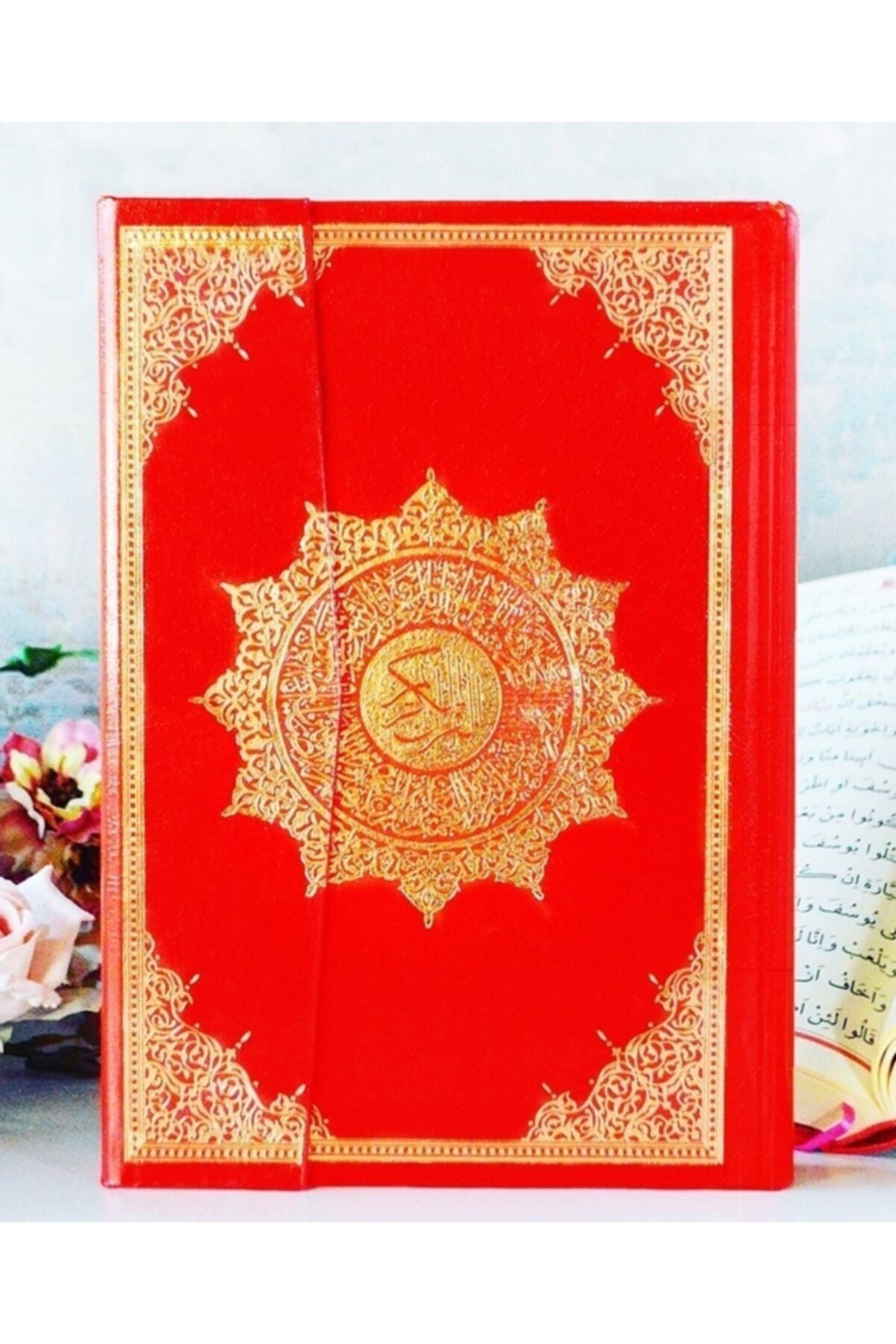 Medrese Yayınları Kuranı Kerim Cami Boy ( 25X35 Cm ) Büyük Boy Kırmızı kitap kapağı