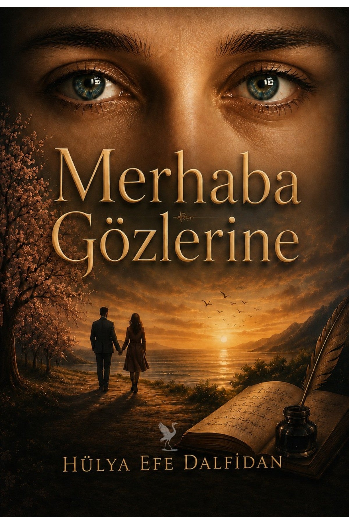 Merhaba Gözlerine kitap kapağı