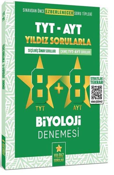TYT AYT Biyoloji 8+8 Deneme | Yıldız Sorular Yayınları (İnce Kapak) - Resim 1