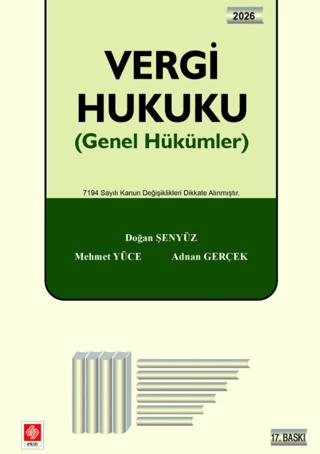 Vergi Hukuku | Ekin Basım Yayın (Ciltsiz) - Resim 1