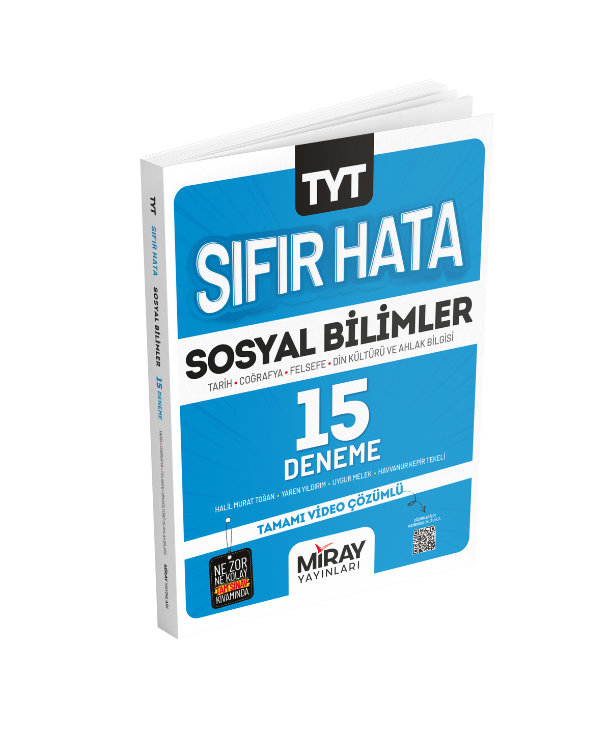 Miray 2024 Tyt Sosyal Bilimler Sıfır Hata 15 Deneme kitap kapağı