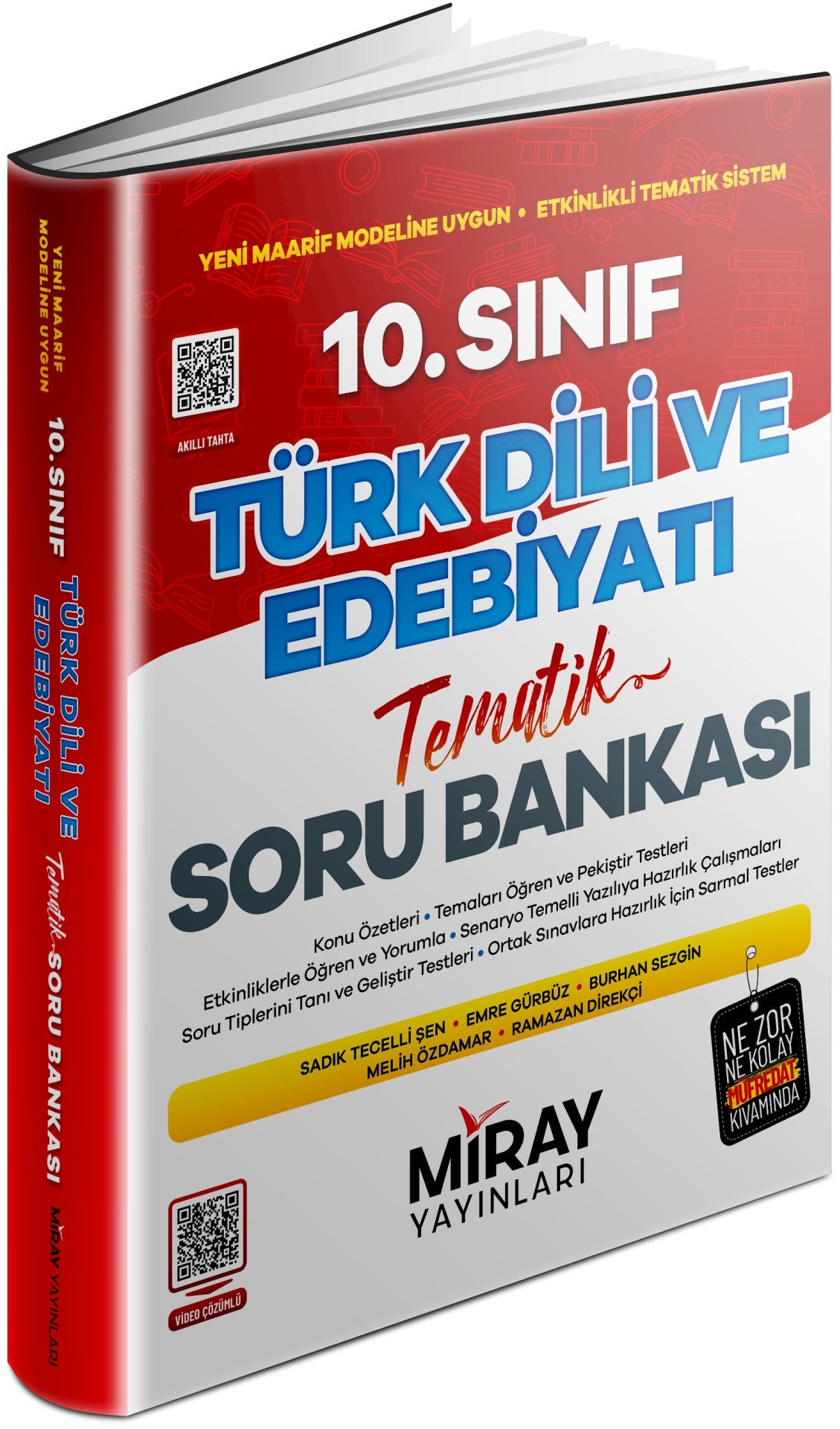 Miray 2026 10. Sınıf Türk Dili Ve Edebiyatı Konu Özetli Tematik Soru Bankası kitap kapağı