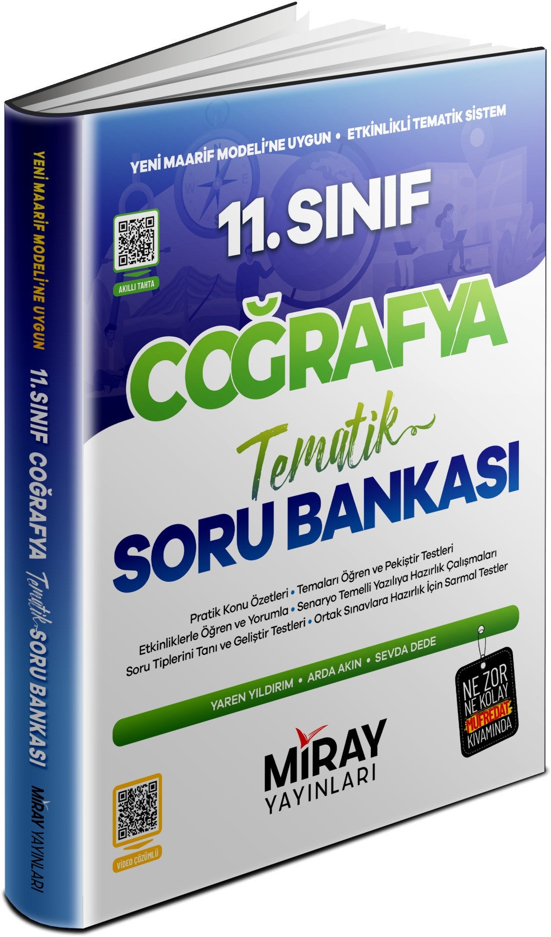Miray 2027 11. Sınıf Coğrafya Konu Özetli Tematik Soru Bankası Maarif Model kitap kapağı