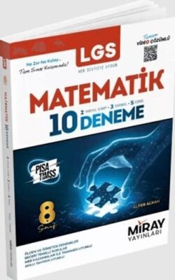 8. Sınıf LGS Matematik 10 Deneme - Alper Alkan kitap kapağı