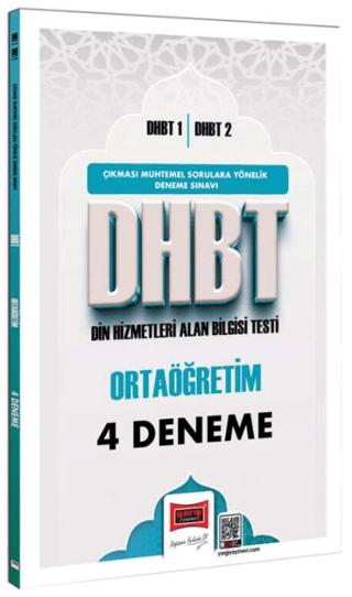 DHBT 1 - DHBT 2 Ortaöğretim 4 Deneme Sınavı | Yargı Yayınevi (Ciltsiz) - Resim 1