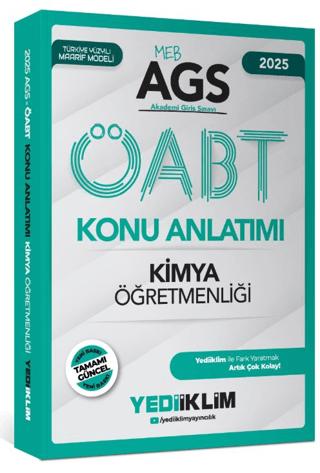 2025 MEB AGS ÖABT Kimya Öğretmenliği Konu Anlatımı | Yediiklim Yayınları (Ciltsiz) - Resim 1
