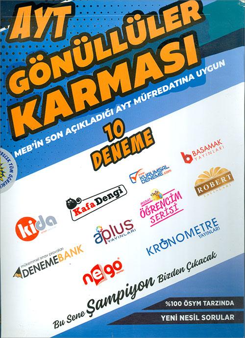 AYT En Çok Satan 10 Farklı Deneme (Kampanyalı) Gönüllüler Karması | Gönüllüler Karması - Resim 1