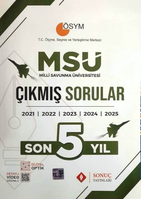 MSÜ Çıkmış Sorular Son 5 Yıl kitap kapağı