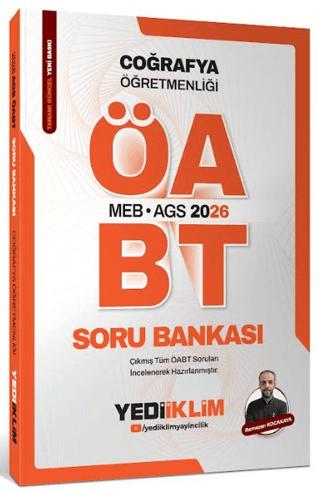 2026 MEB-AGS ÖABT Coğrafya Öğretmenliği Tamamı Çözümlü Soru Bankası | Yediiklim Yayınları (Ciltsiz) - Resim 1
