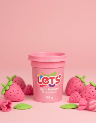 Let's Oyun Hamuru Pembe 110g | Lets - Resim 1