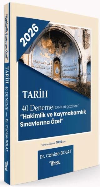 2026 Hakimlik Kaymakamlık Tarih 40 Deneme Çözümlü | Temsil Kitap (Ciltsiz) - Resim 1