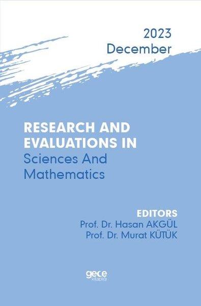 Research And Evaluations In Science And Mathematics - 2023 December | Gece Kitaplığı (İnce Kapak) - Resim 1